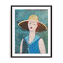 Flea Market Portrait II Blue Wall Art