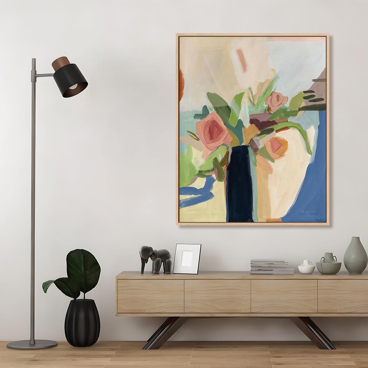 Black Vase Wall Art