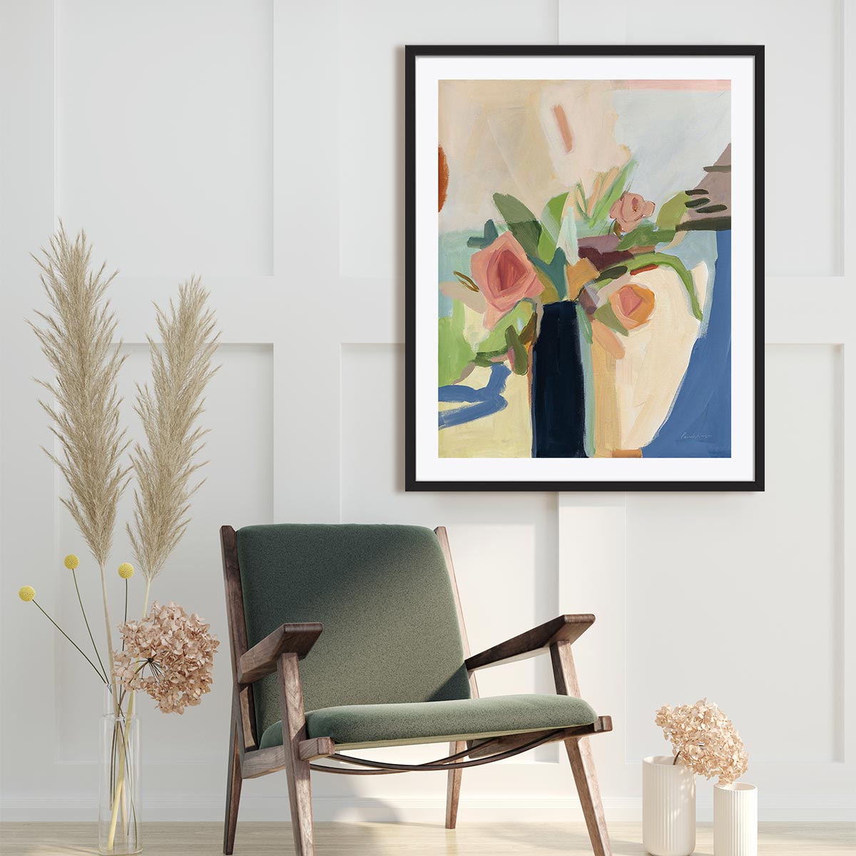 Black Vase Wall Art