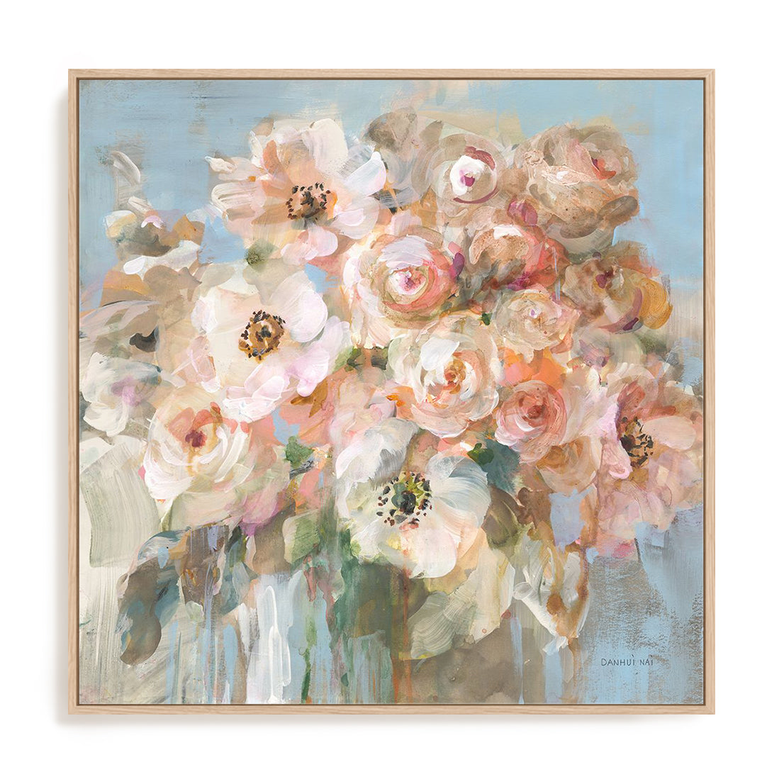 Blushing Bouquet Crop Wall Art