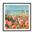 Coastal Dahlias Art in Stretched Canvas, Framed Print Under Glass, and Gallery Wrapped Shadow Box Canvas