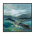 Turquoise Slopes I Art in Stretched Canvas, Framed Print Under Glass, and Gallery Wrapped Shadow Box Canvas