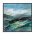 Turquoise Slopes II Art in Stretched Canvas, Framed Print Under Glass, and Gallery Wrapped Shadow Box Canvas