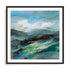Turquoise Slopes II Art in Stretched Canvas, Framed Print Under Glass, and Gallery Wrapped Shadow Box Canvas