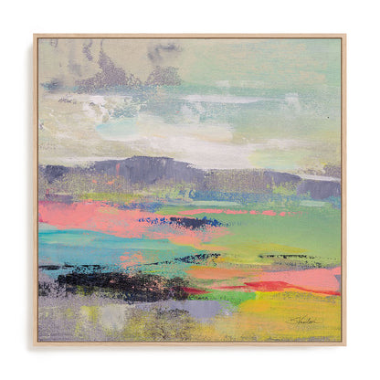 Blooming Field II Art in Stretched Canvas, Framed Print Under Glass, and Gallery Wrapped Shadow Box Canvas