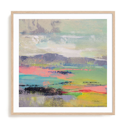 Blooming Field II Art in Stretched Canvas, Framed Print Under Glass, and Gallery Wrapped Shadow Box Canvas