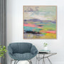 Blooming Field II Art in Stretched Canvas, Framed Print Under Glass, and Gallery Wrapped Shadow Box Canvas