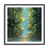 Sunlit Forest Art in Stretched Canvas, Framed Print Under Glass, and Gallery Wrapped Shadow Box Canvas