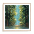 Sunlit Forest Art in Stretched Canvas, Framed Print Under Glass, and Gallery Wrapped Shadow Box Canvas