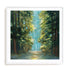 Sunlit Forest Art in Stretched Canvas, Framed Print Under Glass, and Gallery Wrapped Shadow Box Canvas