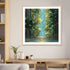 Sunlit Forest Art in Stretched Canvas, Framed Print Under Glass, and Gallery Wrapped Shadow Box Canvas