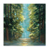 Sunlit Forest Art in Stretched Canvas, Framed Print Under Glass, and Gallery Wrapped Shadow Box Canvas