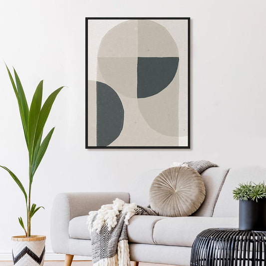 Soft Rain II Dark Gray Wall Art