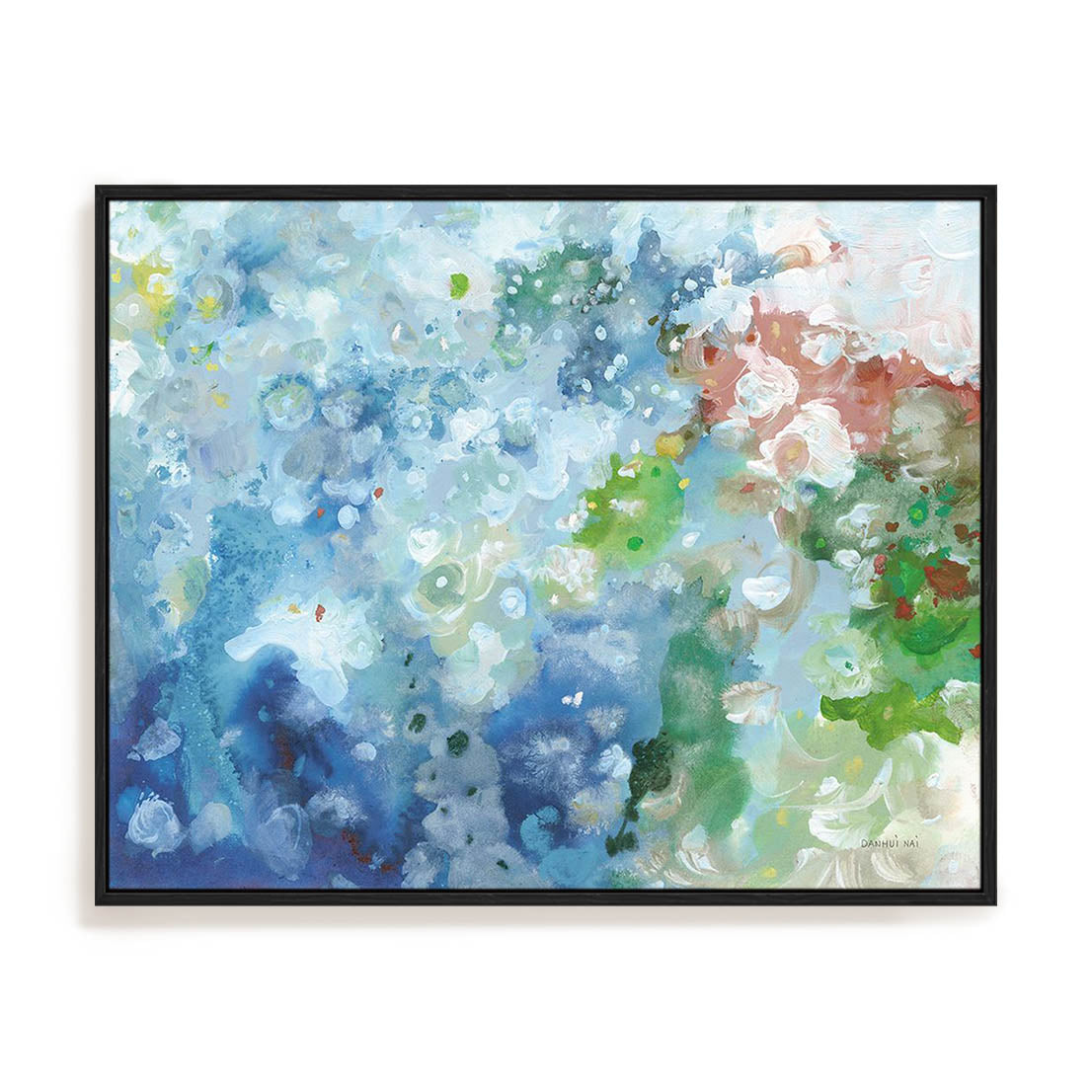 Tidepool Sparkle Pink Blue Wall Art