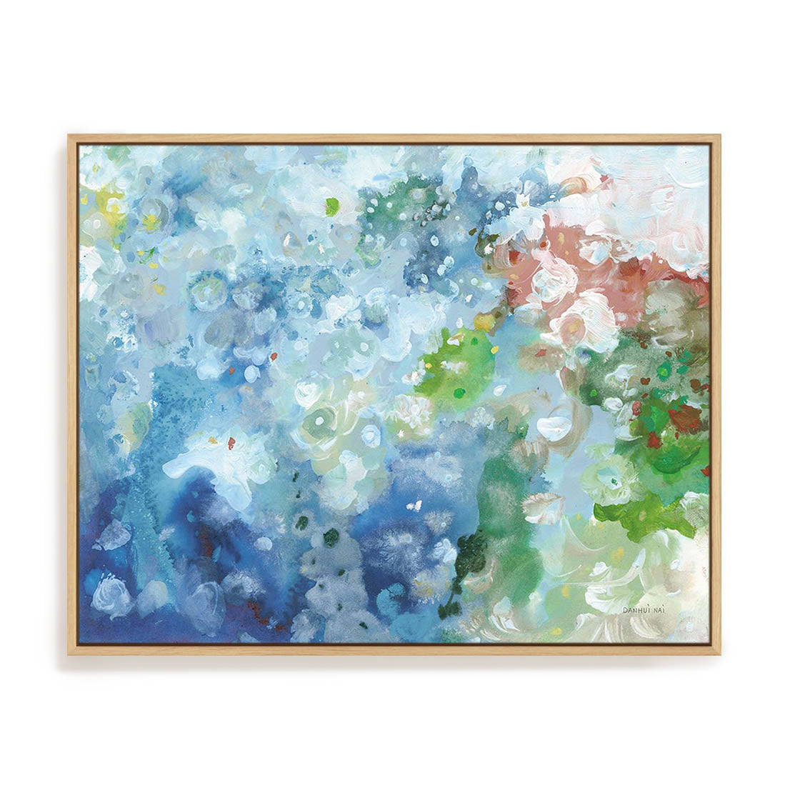 Tidepool Sparkle Pink Blue Wall Art