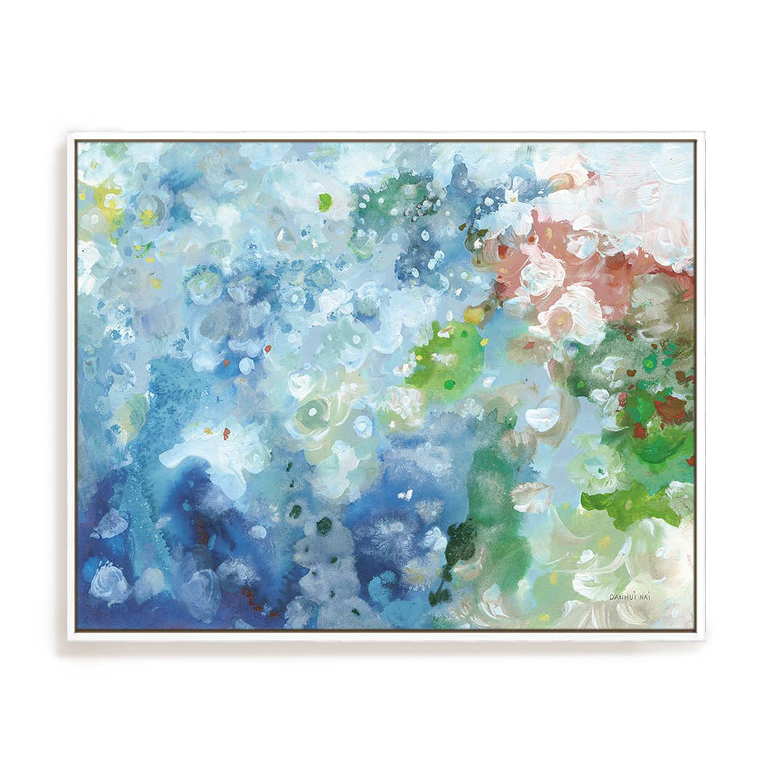 Tidepool Sparkle Pink Blue Wall Art