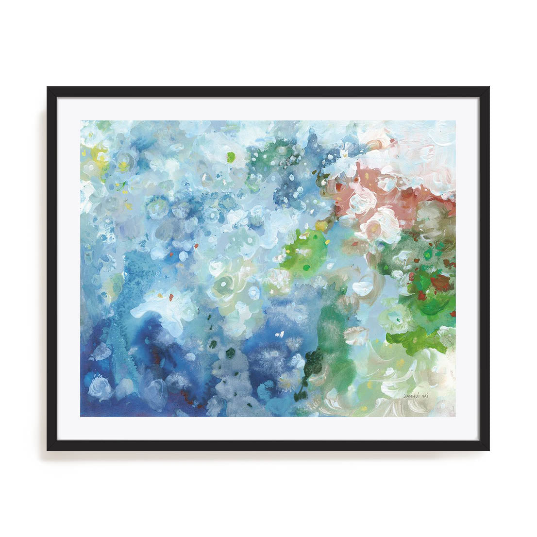 Tidepool Sparkle Pink Blue Wall Art