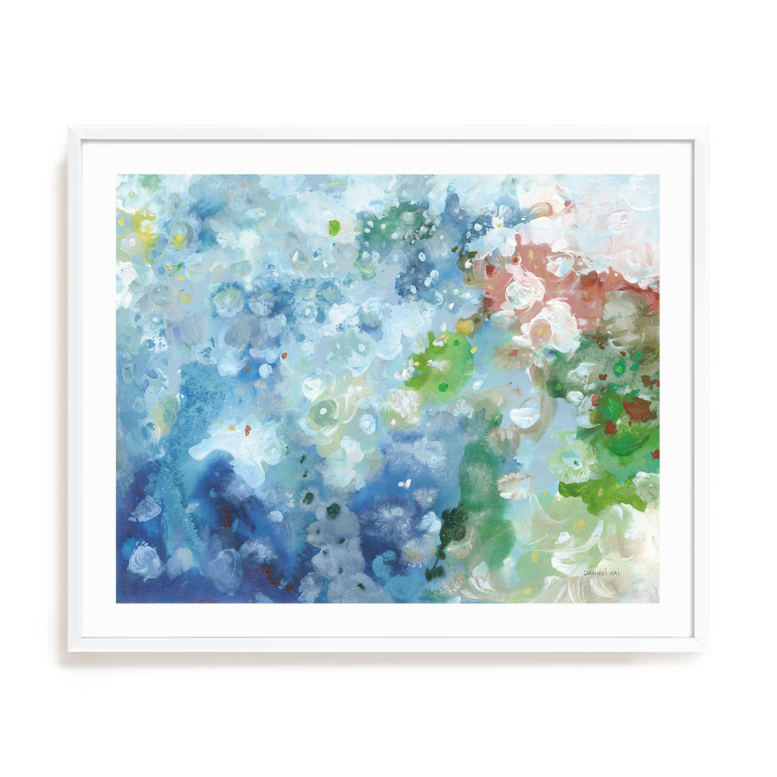 Tidepool Sparkle Pink Blue Wall Art