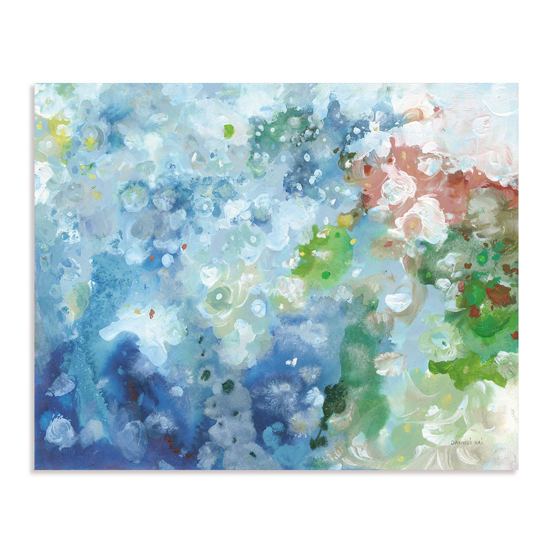 Tidepool Sparkle Pink Blue Wall Art