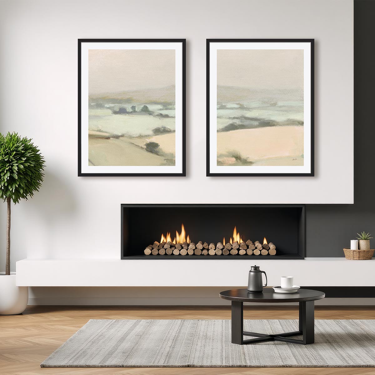 Dream Valley Light Crop II and III Wall Art