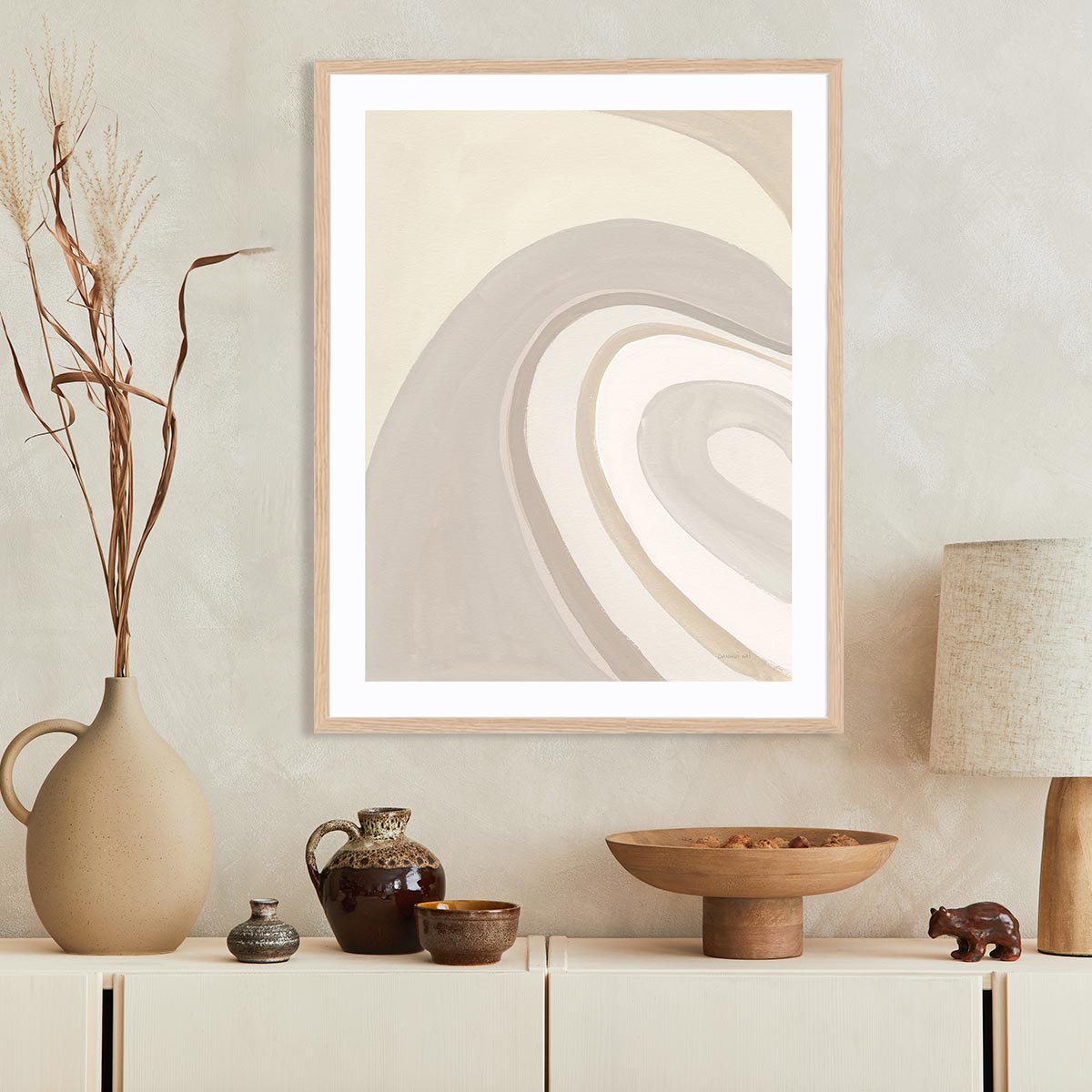 In the Groove I Neutral Wall Art