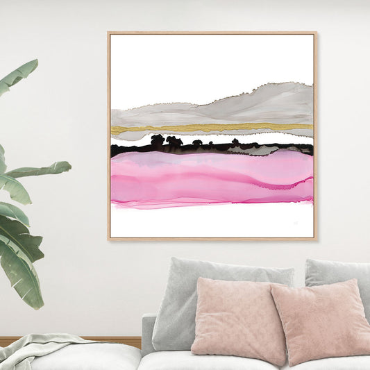 Iced Sherbetscape I Art in Stretched Canvas, Framed Print Under Glass, and Gallery Wrapped Shadow Box Canvas