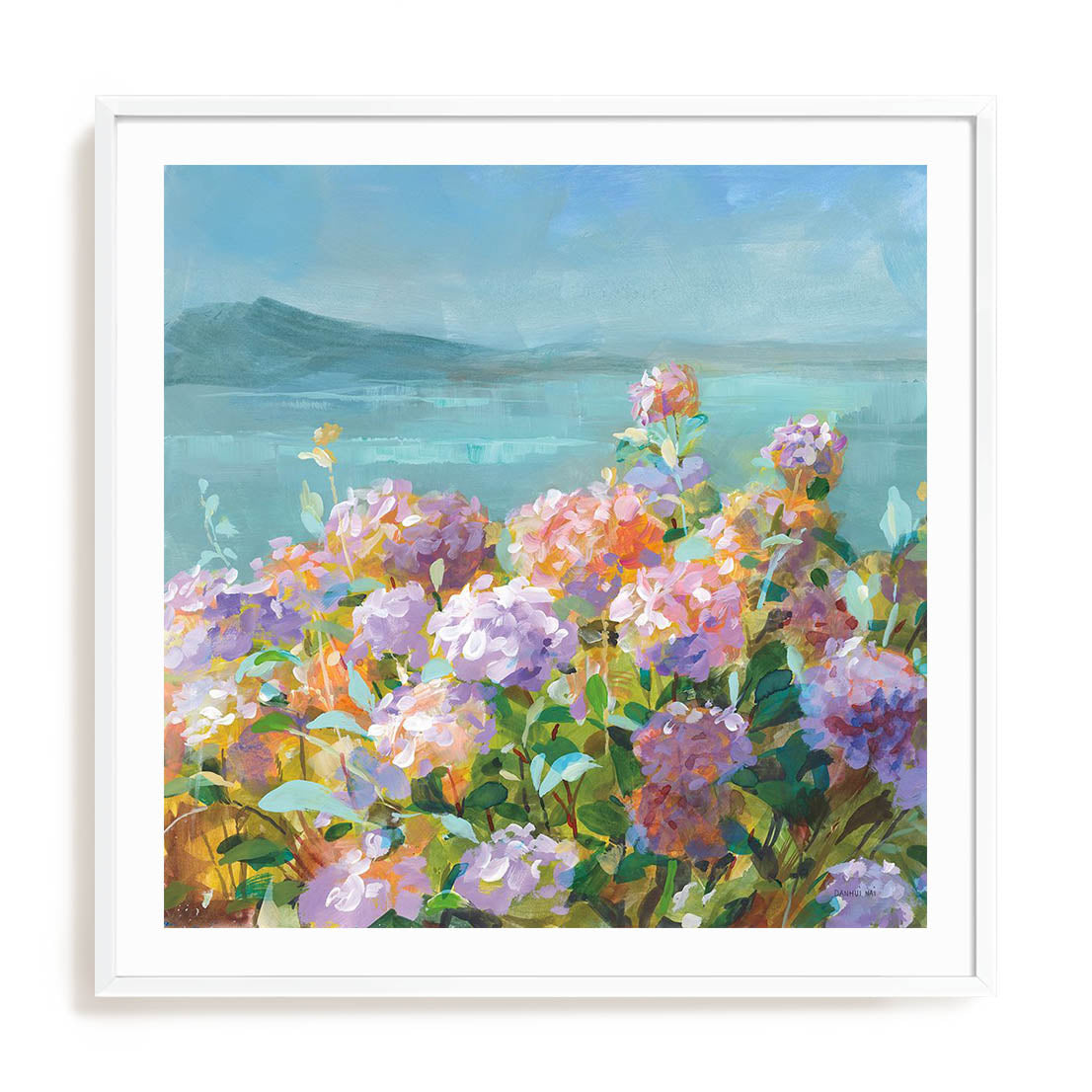 Beach Hydrangeas Wall Art