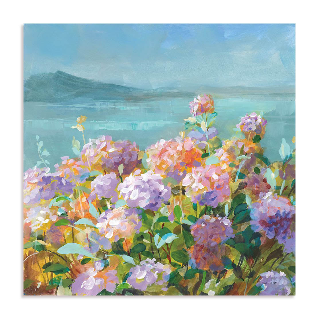 Beach Hydrangeas Wall Art