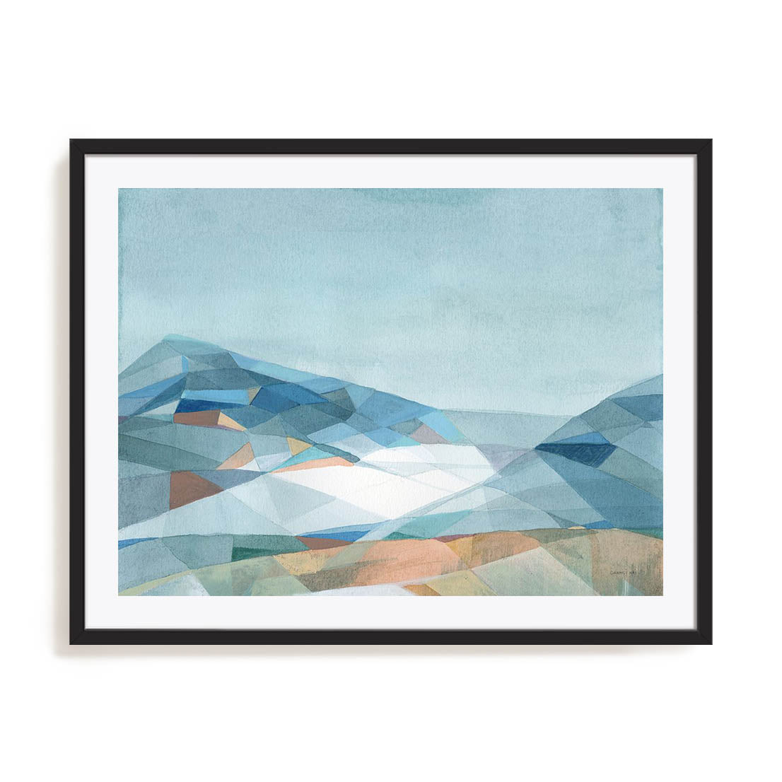 Geometric Mountain Wall Art