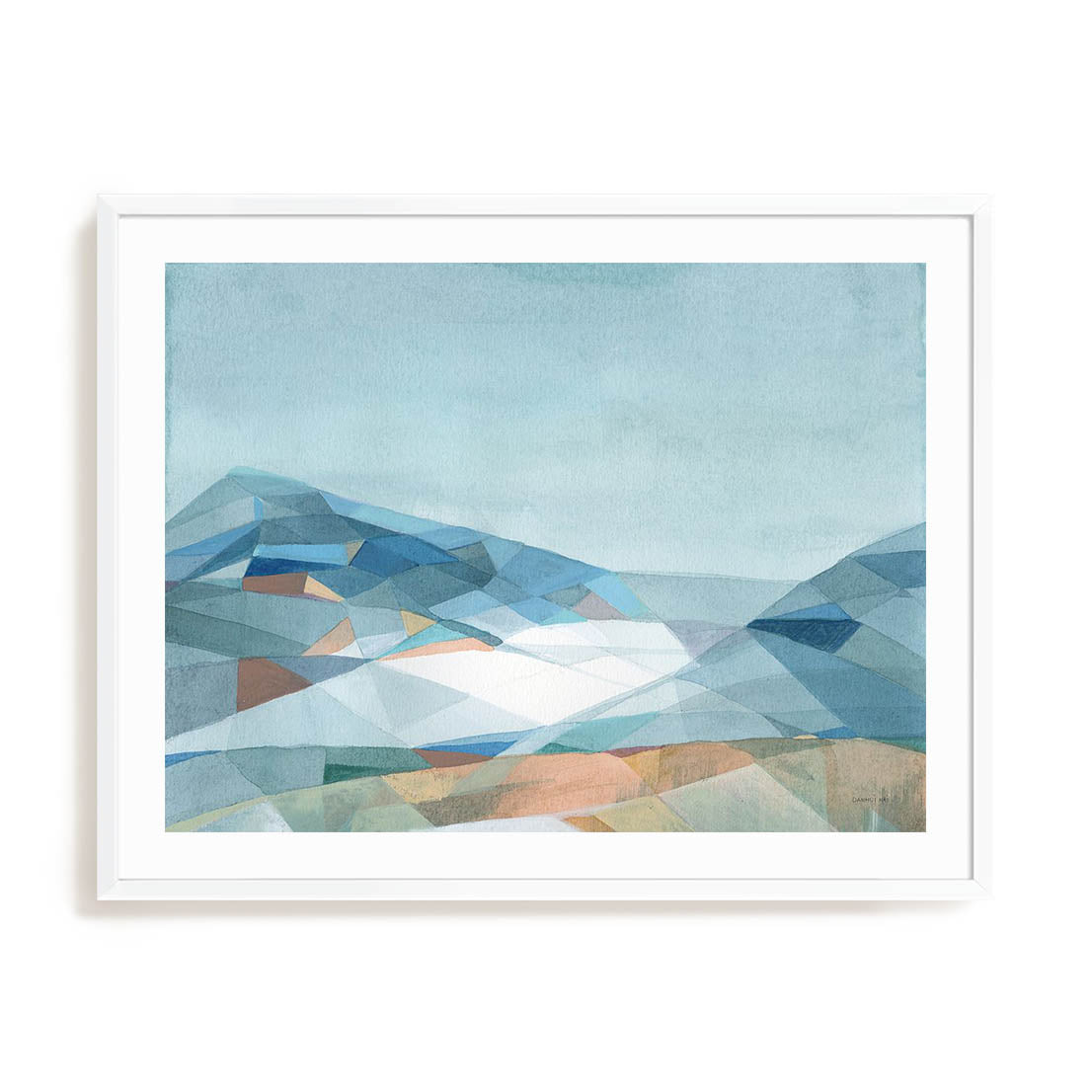 Geometric Mountain Wall Art
