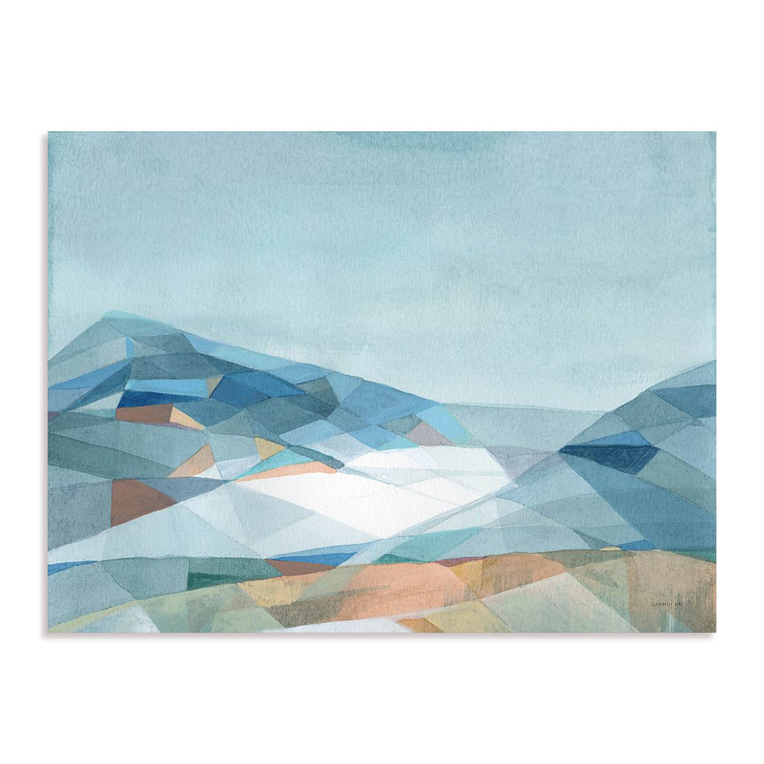 Geometric Mountain Wall Art