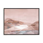 Warm Geometric Mountain v2 Wall Art