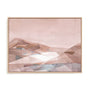 Warm Geometric Mountain v2 Wall Art