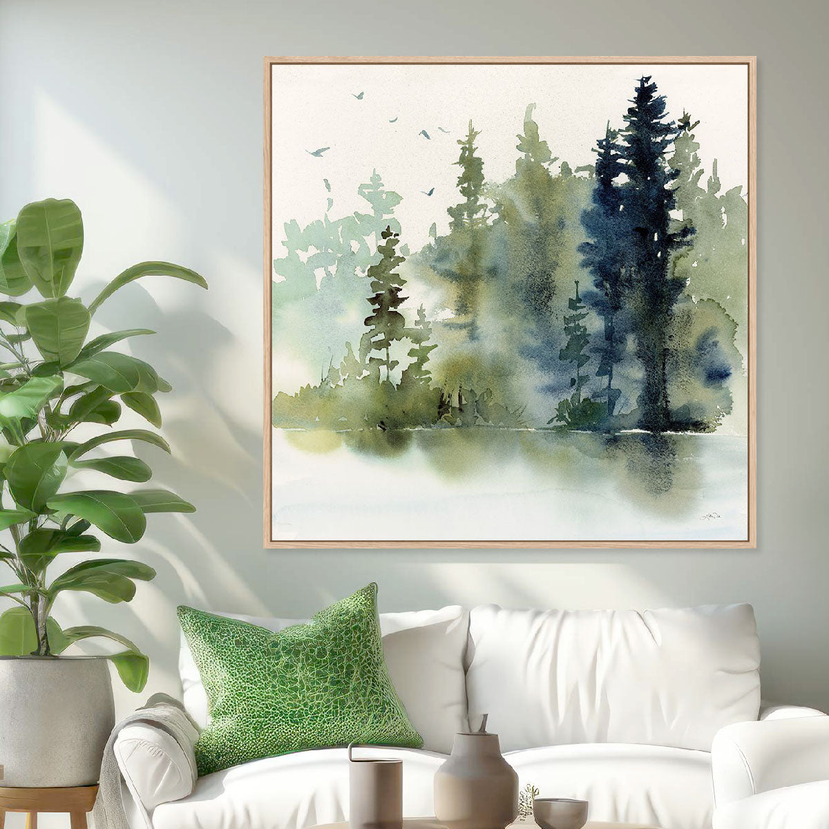 Northern Woods Art in Stretched Canvas, Framed Print Under Glass, and Gallery Wrapped Shadow Box Canvas