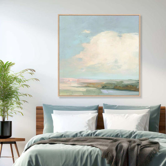 Colorful Horizon II Blue Wall Art