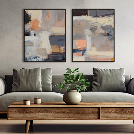 Beale Street Abstract I and II Wall Art