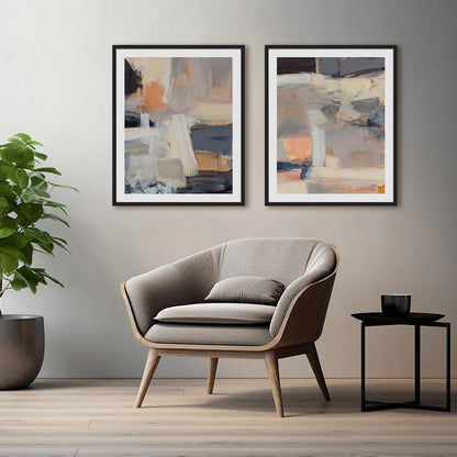 Beale Street Abstract I and II Wall Art