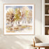 Autumn Grove Art in Stretched Canvas, Framed Print Under Glass, and Gallery Wrapped Shadow Box Canvas