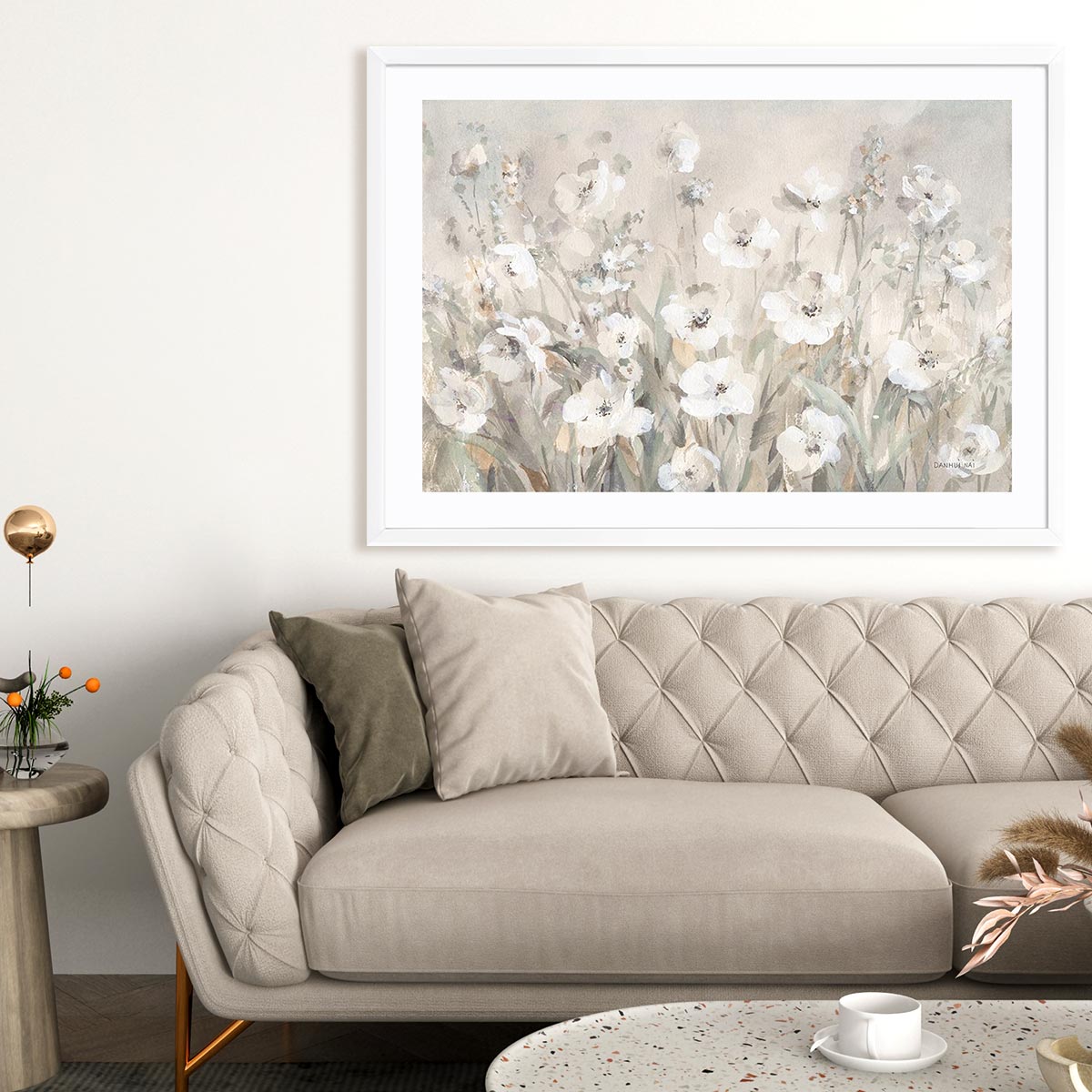 Shades of White Summer Wall Art