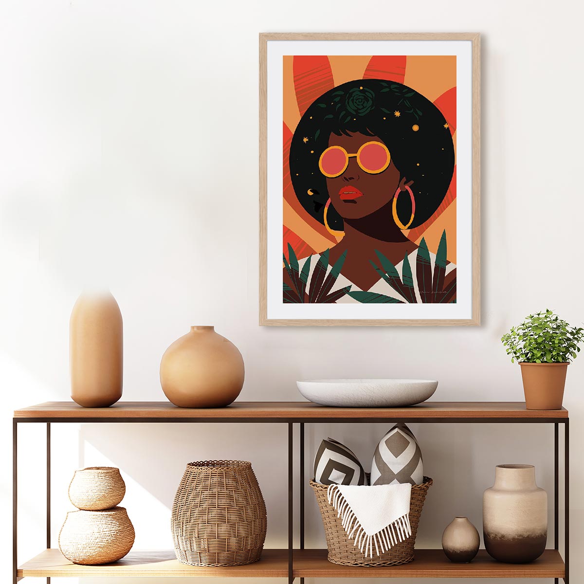 Boho Woman II Wall Art