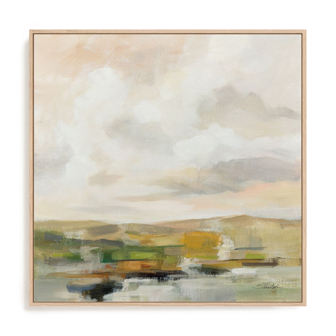 Sage Serenity Framed Wall Art for Living Room, Bedroom, Hallways and Kitchen Spaces