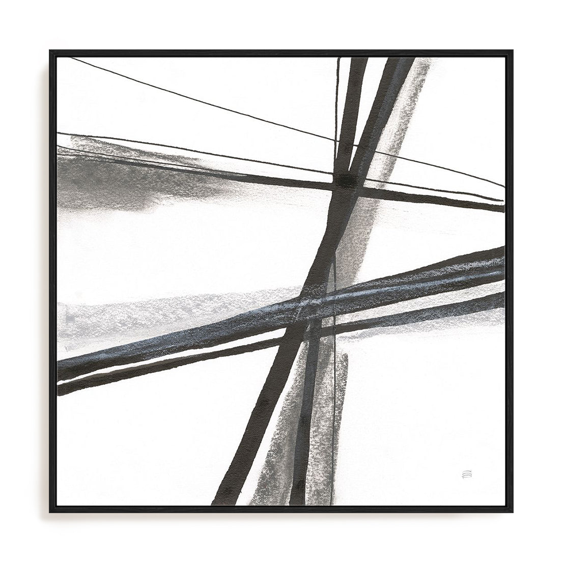 Ink and Pastel III Framed Wall Art for Living Room, Bedroom, Hallways and Kitchen Spaces