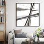 Ink and Pastel III Framed Wall Art for Living Room, Bedroom, Hallways and Kitchen Spaces
