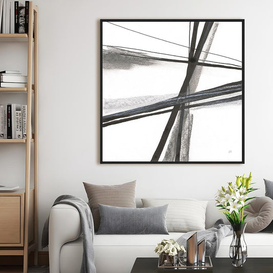 Ink and Pastel III Framed Wall Art for Living Room, Bedroom, Hallways and Kitchen Spaces