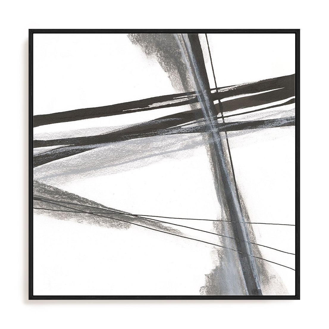 Ink and Pastel IV Framed Wall Art for Living Room, Bedroom, Hallways and Kitchen Spaces