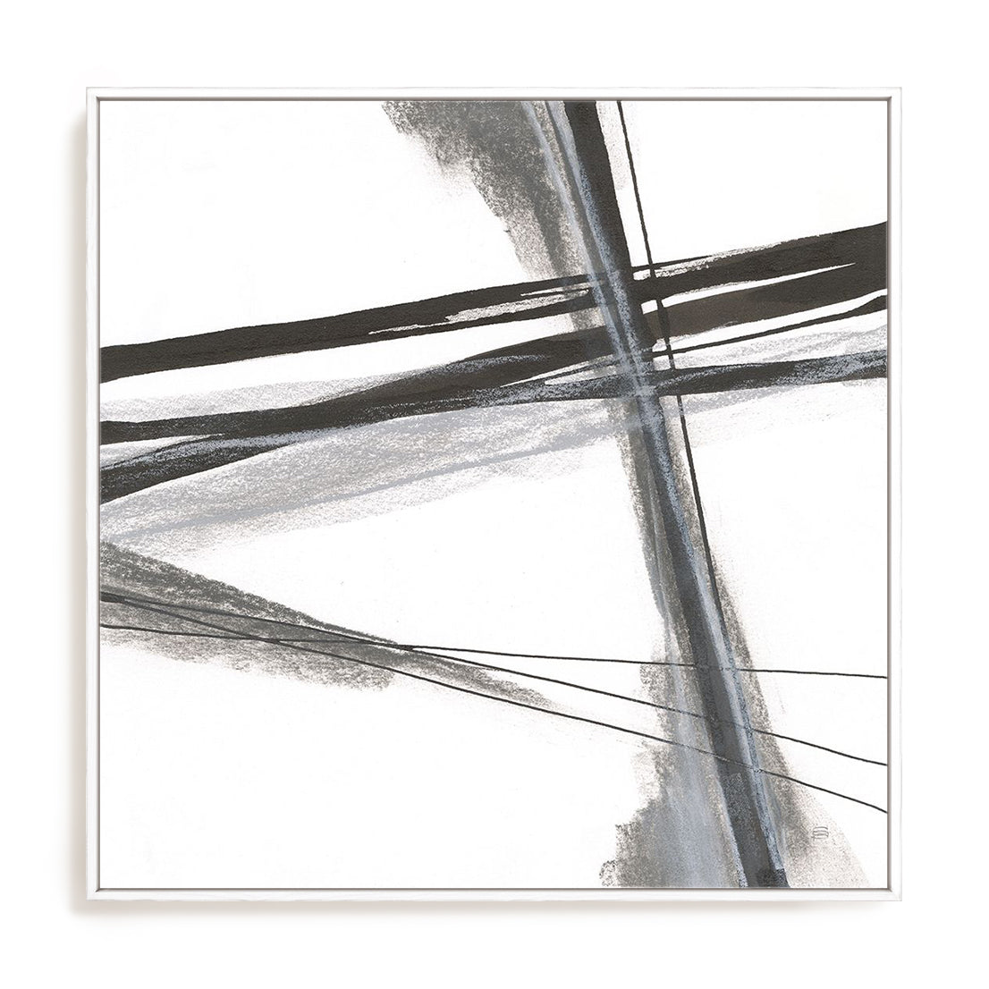 Ink and Pastel IV Framed Wall Art for Living Room, Bedroom, Hallways and Kitchen Spaces