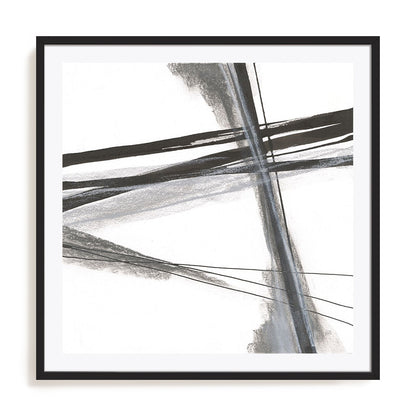 Ink and Pastel IV Framed Wall Art for Living Room, Bedroom, Hallways and Kitchen Spaces