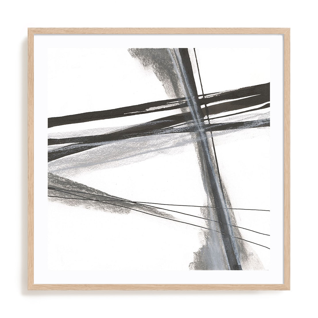 Ink and Pastel IV Framed Wall Art for Living Room, Bedroom, Hallways and Kitchen Spaces