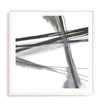 Ink and Pastel IV Framed Wall Art for Living Room, Bedroom, Hallways and Kitchen Spaces