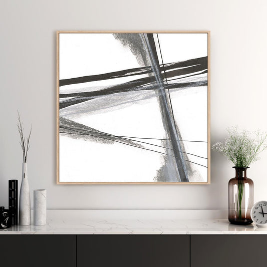 Ink and Pastel IV Framed Wall Art for Living Room, Bedroom, Hallways and Kitchen Spaces